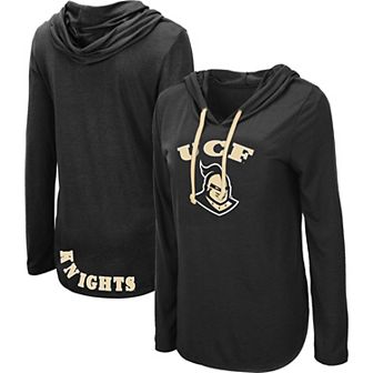 Women's Colosseum Black UCF Knights My Lover Long Sleeve Hoodie T-Shirt