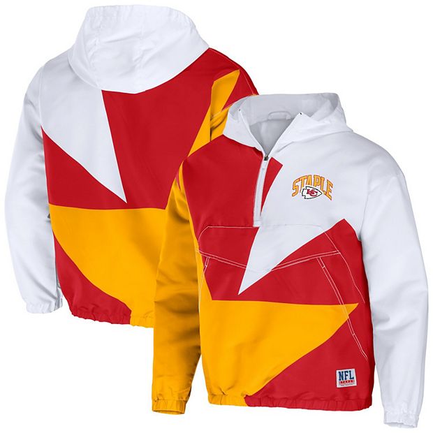 Men's NFL x Staple Red Kansas City Chiefs All Over Print Quarter-Zip Pullover  Jacket