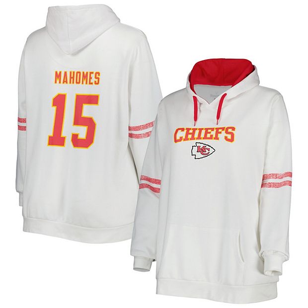 Women's Patrick Mahomes White/Red Kansas City Chiefs Plus Size Name &  Number Pullover Hoodie