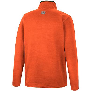 Men's Colosseum Orange Miami Hurricanes Rebound Quarter-Snap Jacket