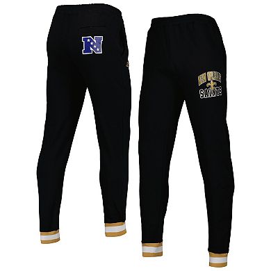 Men's Starter Black New Orleans Saints Blitz Fleece Jogger Pants
