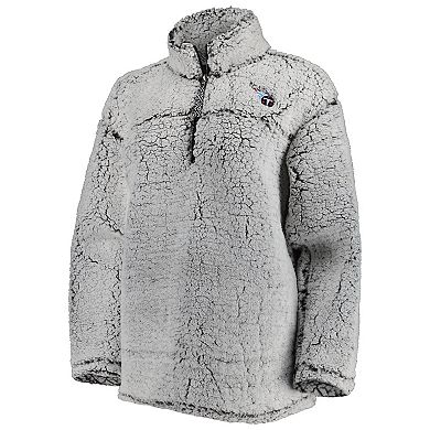 Women's G-III 4Her by Carl Banks Gray Tennessee Titans Sherpa Quarter-Zip Jacket
