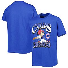 NWT Girls Chicago Cubs Cute Red #Cubs Short Sleeve Logo Shirt Size XS 4/5