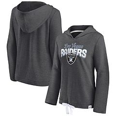 Lids Las Vegas Raiders Fanatics Branded Women's Set To Fly Pullover Hoodie  - Heather Charcoal