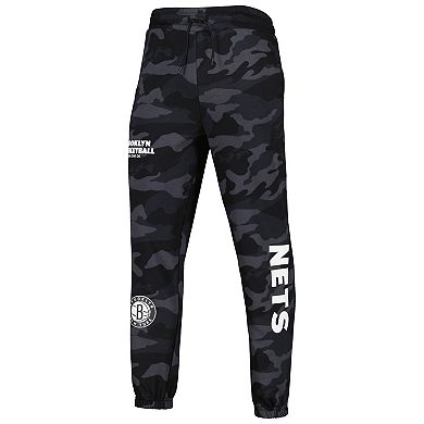 Men's New Era Black/Camo Brooklyn Nets Tonal Joggers