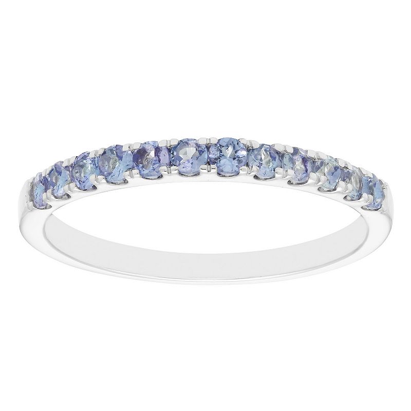 Boston Bay Diamonds 10k White Gold Gemstone Stacking Ring, Womens, Size: 5