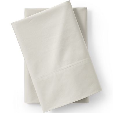 Lands' End 400 Thread Count Organic Cotton Percale Pillowcases