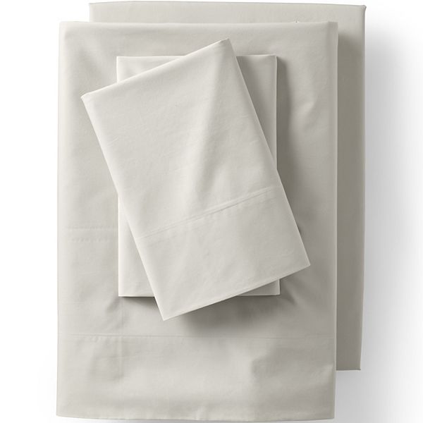 Lands' End 400 Thread Count Cotton Percale Pillowcases