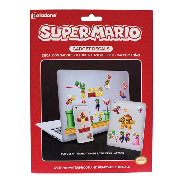 Super Mario Mushroom Kingdom Tech Stickers Set Gadget Decals