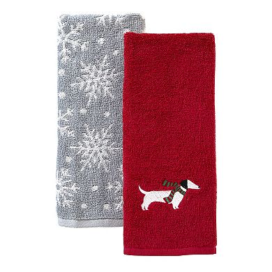 SKL Home Snow Many Shower Curtain & 2-pack Hand Towel Set