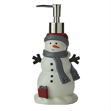 SKL Home Whistler Snowman Toothbrush & Soap Pump Set