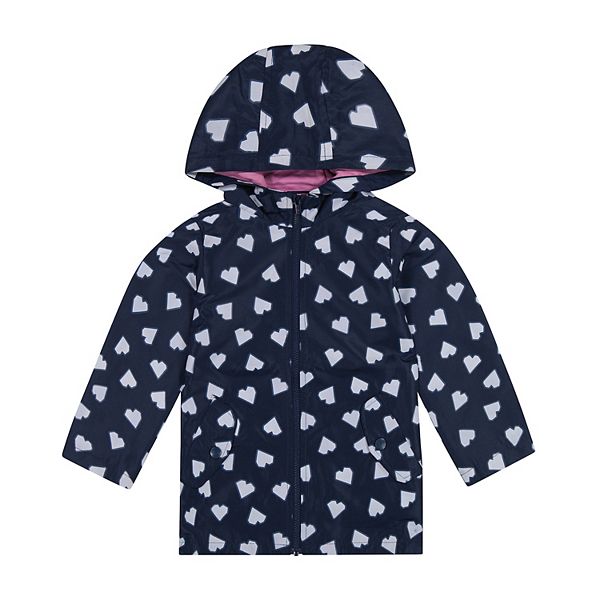 Girls 4-6x Carter's Printed Color Changing Rain Jacket