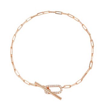 Sunkissed Sterling Sterling Silver Cubic Zirconia Toggle Bracelet