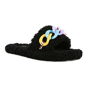 London Rag Women's Rola Chain Slide Sandals