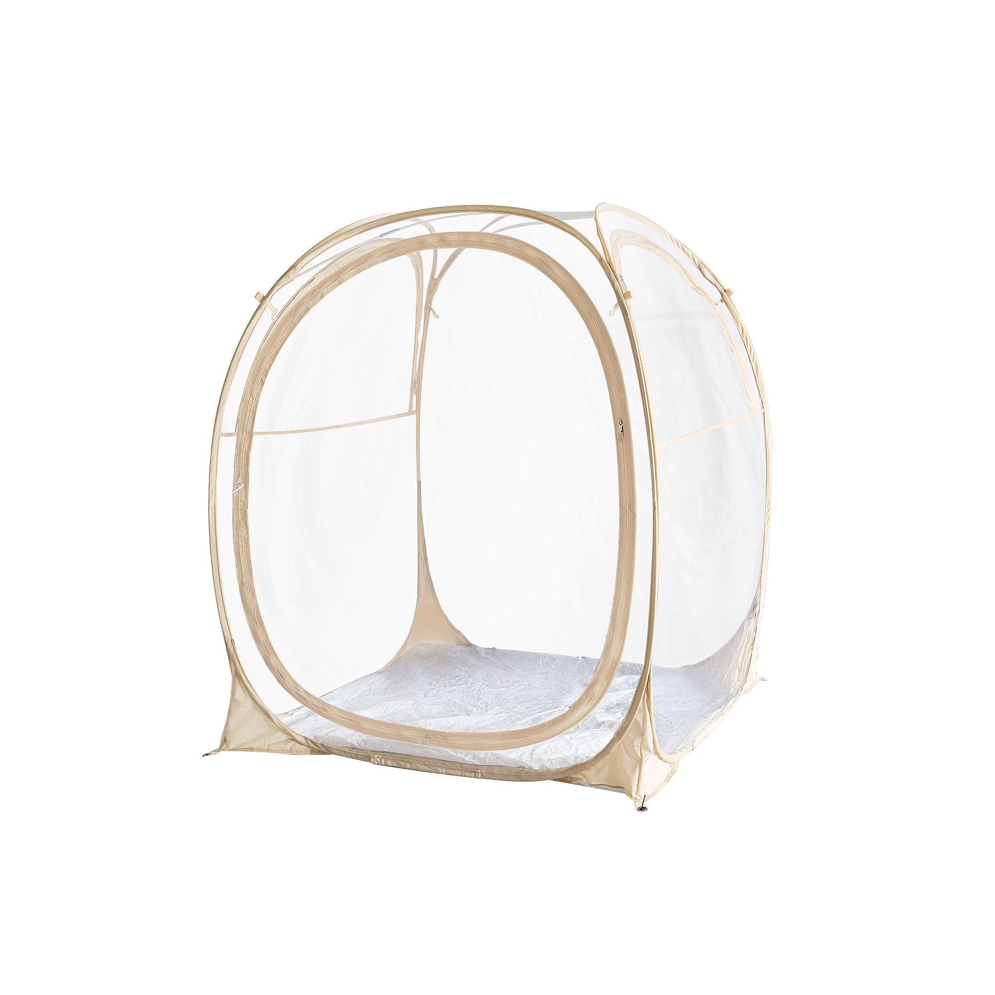 Alvantor 2-Person Pop-Up Outdoor Sports Tent, Beige Khaki