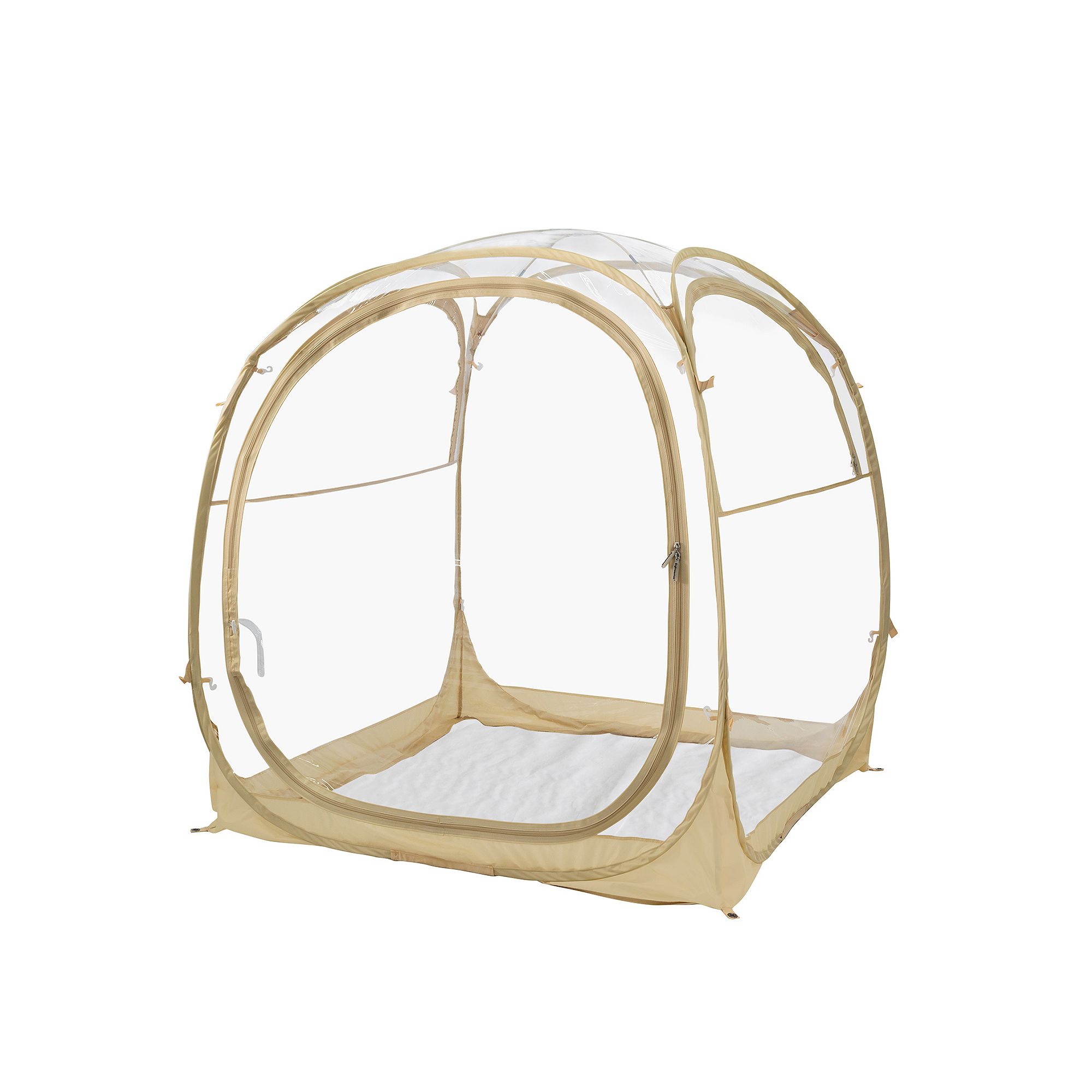 Alvantor 4-Person Pop-Up Sports Shelter, Beige Khaki