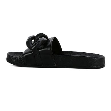 London Rag Women's Riverside Lounge Slide Sandals
