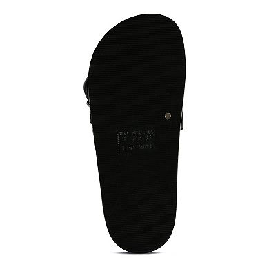 London Rag Women's Riverside Lounge Slide Sandals