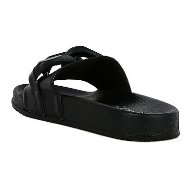 London Rag Women's Riverside Lounge Slide Sandals