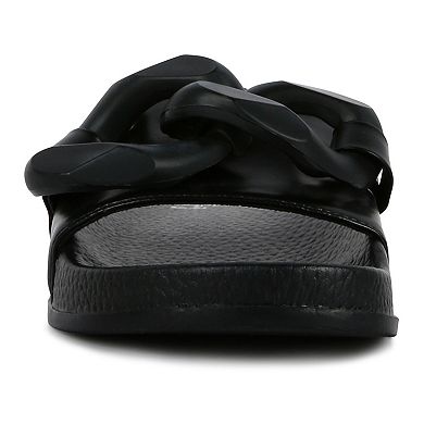 London Rag Women's Riverside Lounge Slide Sandals
