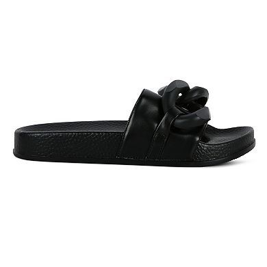 London Rag Women's Riverside Lounge Slide Sandals