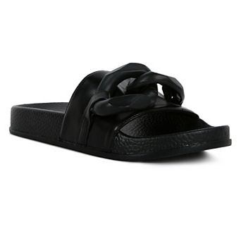 London Rag Women's Riverside Lounge Slide Sandals