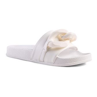 London Rag Women's Riverside Lounge Slide Sandals
