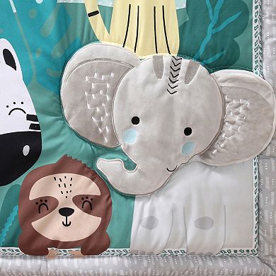 Baby The Peanutshell Wild Kingdom 3-Piece Crib Bedding Set