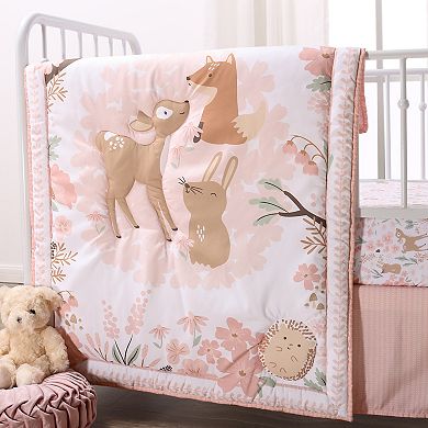 Baby Girl The Peanutshell Fairytale Forest 3-Piece Crib Bedding Set