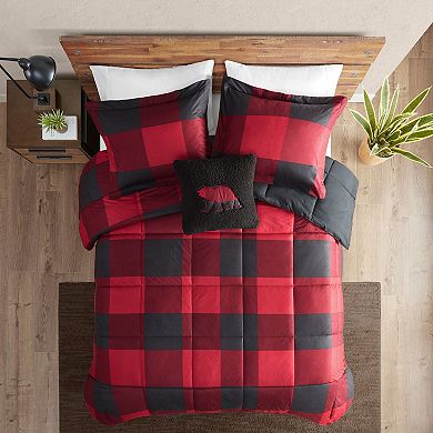 Woolrich Hudson Valley Cozyspun Down Alternative Comforter Set with Decorative Pillow