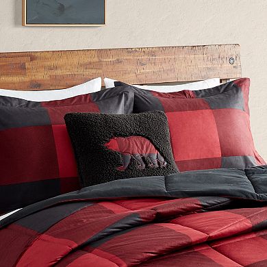 Woolrich Hudson Valley Cozyspun Down Alternative Comforter Set with Decorative Pillow