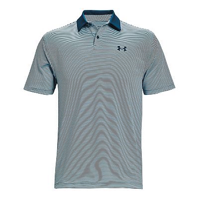 Men s Under Armour Striped Classic Fit Performance Golf Polo