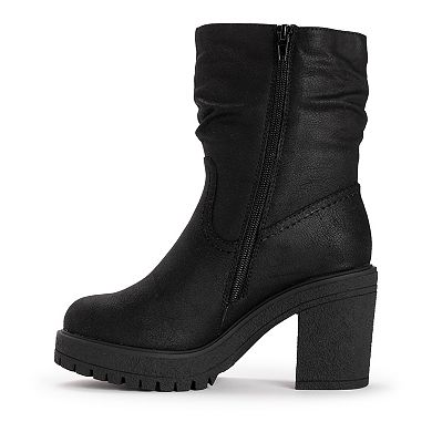 MUK LUKS Riser Pop Women's Heeled Ankle Boots