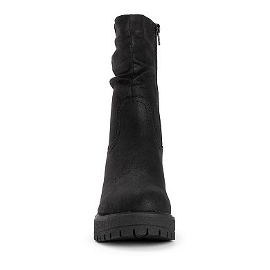 MUK LUKS Riser Pop Women's Heeled Ankle Boots