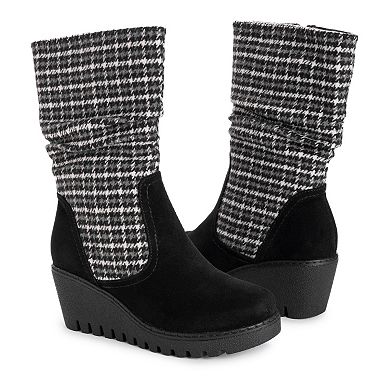 MUK LUKS Vermont Stowe Women's Wedge Boots