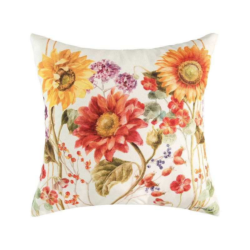 C&F Home Sunflower Patch Fall Indoor Outdoor Throw Pillow, Yellow, 18X18