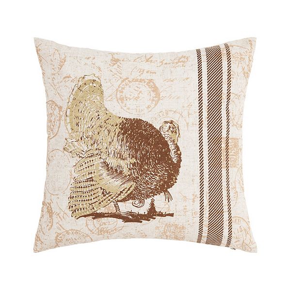 C&F Home Elegant Turkey Fall Thanksgiving Throw Pillow