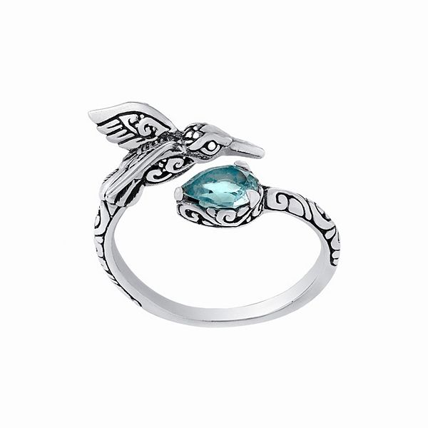 Sterling silver deals hummingbird ring