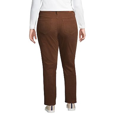 Plus Size Lands' End Midrise Straight-Leg Corduroy Pants