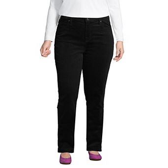 Plus Size Lands' End Midrise Straight-Leg Corduroy Pants