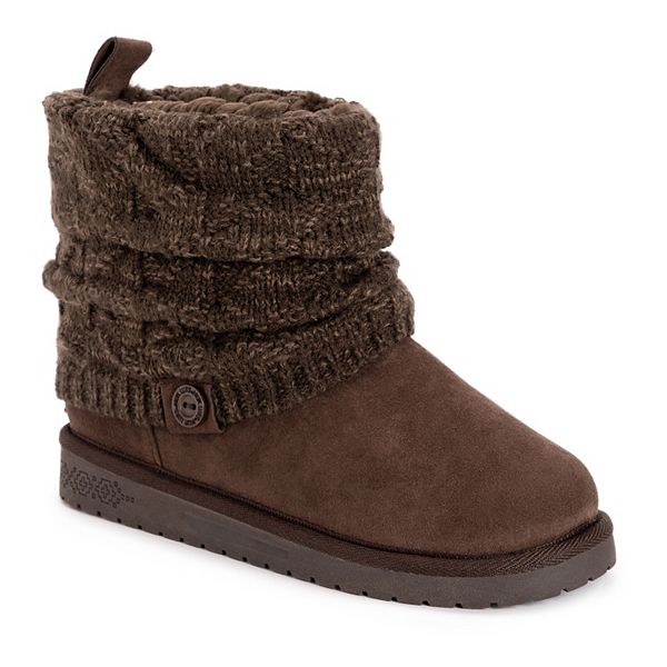 Essentials by MUK LUKS Laurel Women's Winter Boots - Brown Java (8 WIDE)