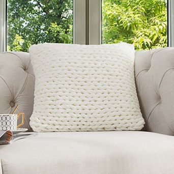 Cheer Collection 18" x 18" Knitted Throw Pillow