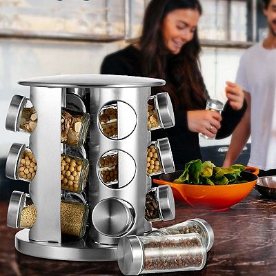 Countertop rotating spice rack sale