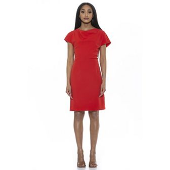 Women's ALEXIA ADMOR Draped Bodice Sheath Dress