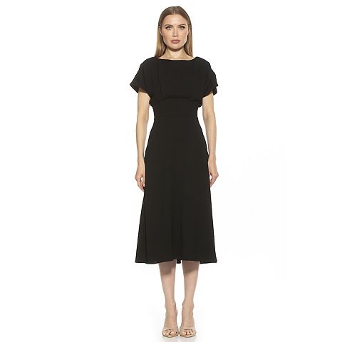 Женские платья ALEXIA Women's ALEXIA ADMOR Dolman Midi Fit & Flare Dress