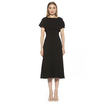 Women's ALEXIA ADMOR Dolman Midi Fit & Flare Dress