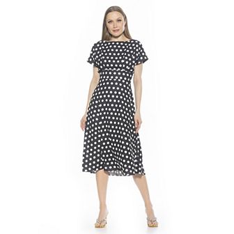 Women's ALEXIA ADMOR Dolman Midi Fit & Flare Dress