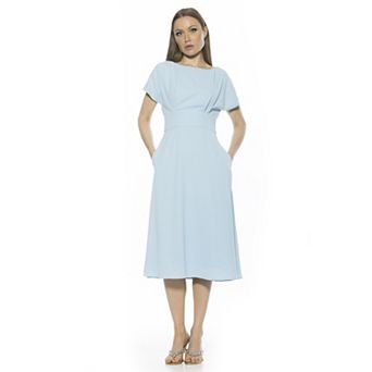 Women's ALEXIA ADMOR Dolman Midi Fit & Flare Dress