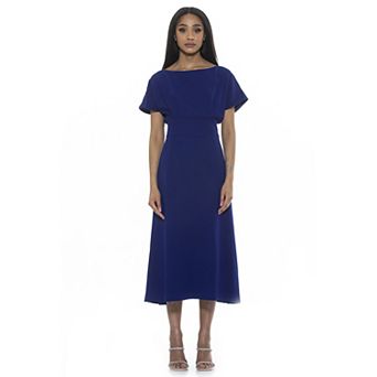 Women's ALEXIA ADMOR Dolman Midi Fit & Flare Dress