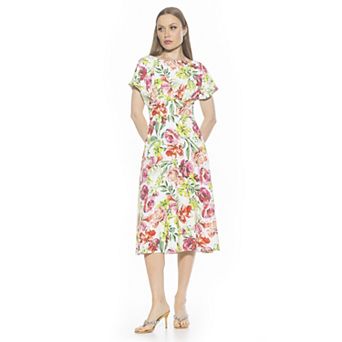 Women's ALEXIA ADMOR Dolman Midi Fit & Flare Dress